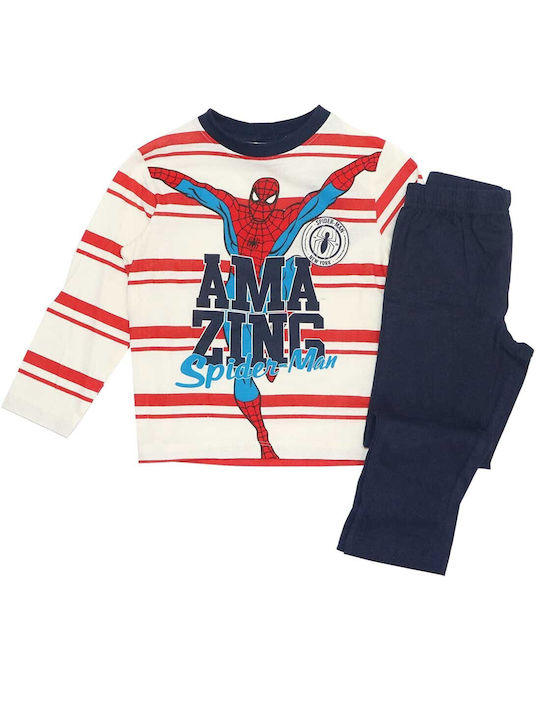 Marvel Set Top & Bottom Kids Cotton Pyjamas White