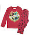 Warner Bros Kids' Pajamas Winter Burgundy