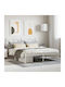 Bett Übergröße Metall White mit Latten für Matratze 160x200cm