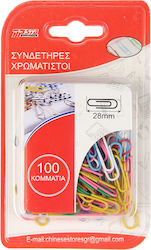 Tpster Set of 100pcs Paper Clips 28mm