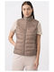 Kurz Damen Ärmellos Puffer Jacke für Winter Coffee.