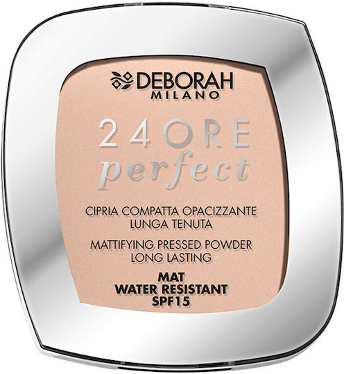 Deborah Milano 24ore Perfect Пудра 02 Светла роза SPF15 9гр