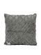 Madi Διακοσμητική Μαξιλαροθήκη Oblong από Γούνα Grey 50x50εκ.
