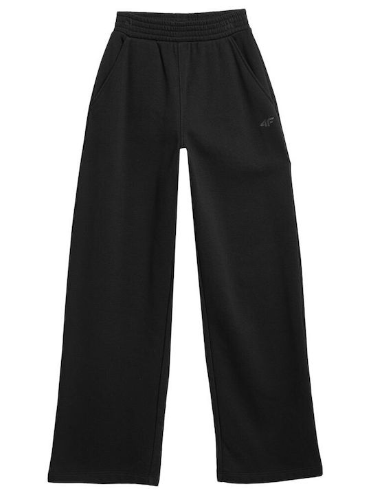 4F Copilăresc Pantalon de Trening Negru 1buc