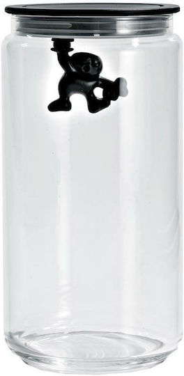 Alessi Vase General Use with Airtight Lid Glass Transparent 1400ml