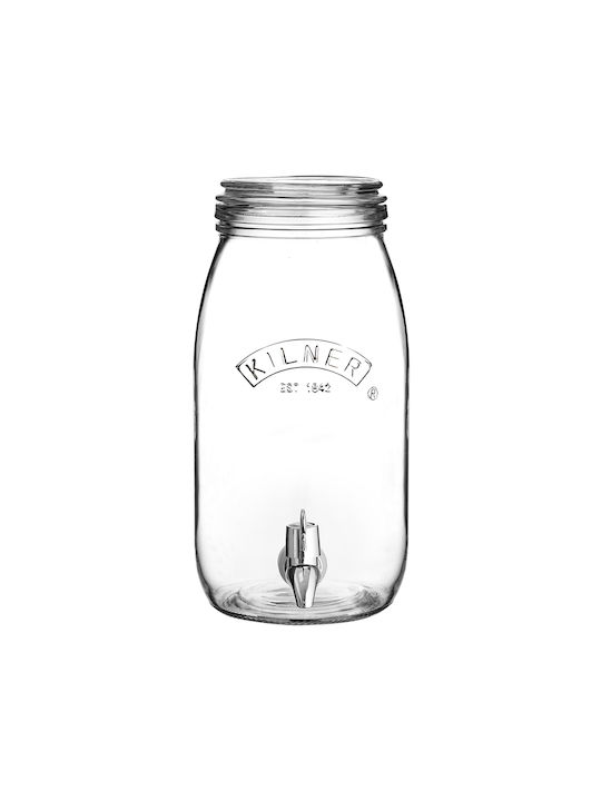 KIlner Βάζο Γενικής Χρήσης με Αεροστεγές Καπάκι Γυάλινο Διάφανο 3000ml