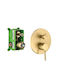 Interflex Pure Built-in Faucet Mixer for Shower Gold