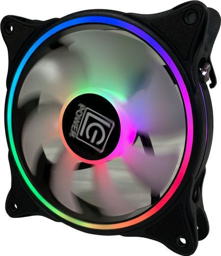 LC-Power LC-CF-120-ARGB-B Case Fan 120mm (1200rpm / 48.9cfm) with ARGB Lighting and 6-Pin Connection