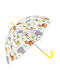 I-Total Kinder Regenschirm Gebogener Handgriff Bunt mit Durchmesser 72cm.