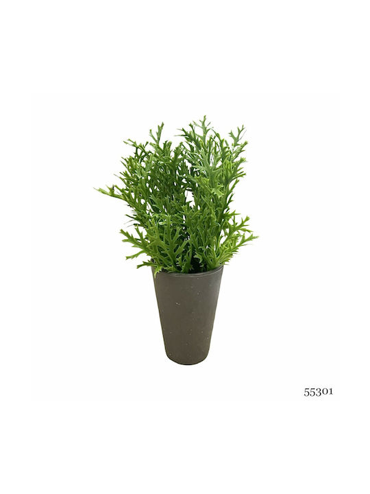 Artificial Plant in Small Pot Dimensions 13x13x25cm Green 25cm Arte Regal