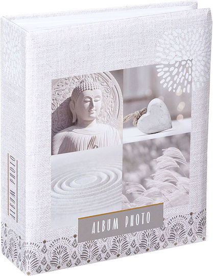 Album A-s White für 200 Fotos Abmessungen 10x15cm Weiß mit Reispapier 18.5x15cm