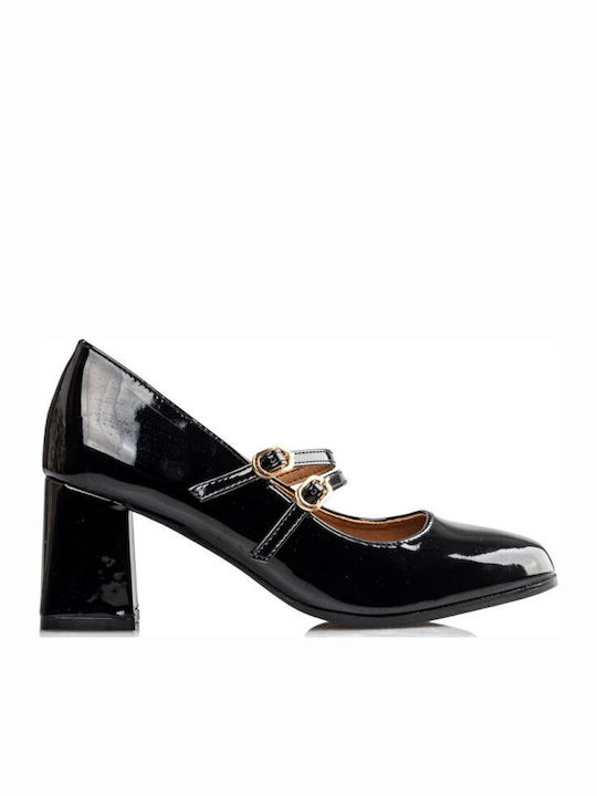 Pumps mit Riemchen Schwarze