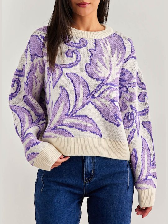 Vero Moda Women's Long Sleeve Sweater Lilacc