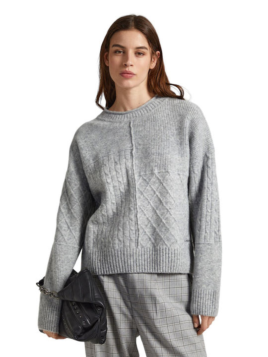 Pepe Jeans Women's Long Sleeve Pullover Gray