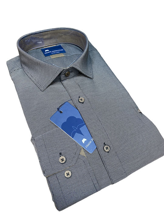 Long-sleeved Cotton Shirt Gray