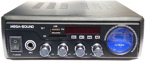 MegaSound Integrat Amplificator de Microfon 25W/100V și Conexiuni USB/Bluetooth
