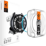 Spigen Glas.tr ”ez-fit” 2-pack Tempered Glass Προστατευτικό Οθόνης για το Spigen Glas.tr "EZ-Fit" 2-Pack is compatible with Galaxy Watch 6 Classic (43 mm). AGL07067