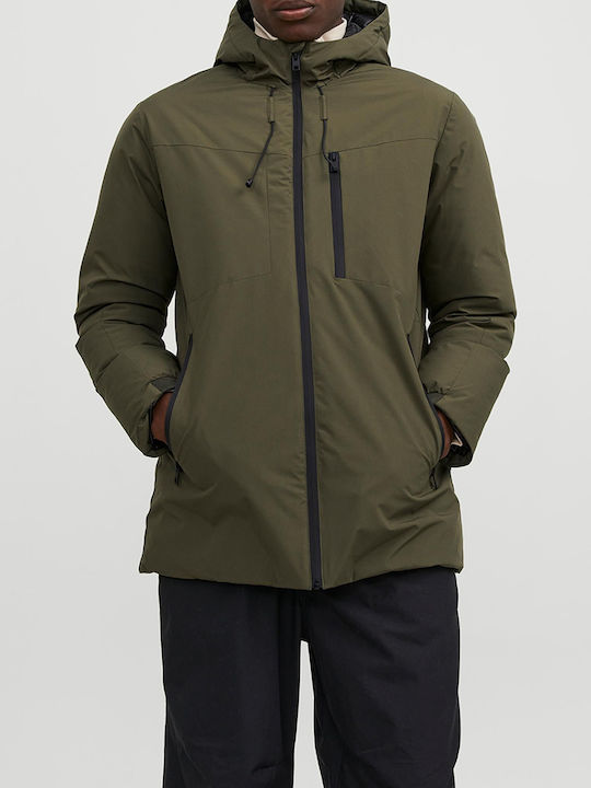 Jack & Jones Зимно Мъжко Яке Парка Каки