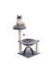Animal Cat Scratching Post Cat Trees Gray 2 levels 40x40x71cm