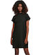Summer Mini Athletic T-Shirt Short Sleeve Black Dress