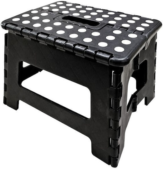Taburet Din Plastic Pentru Exterior Negru 29x22x22cm
