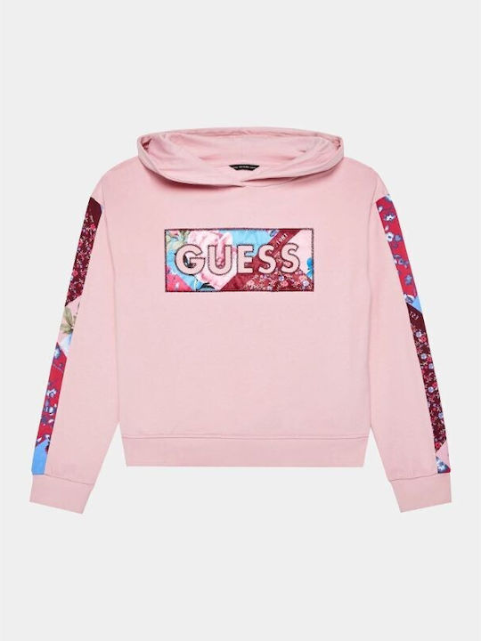 Guess Hanorac pentru copii Roz