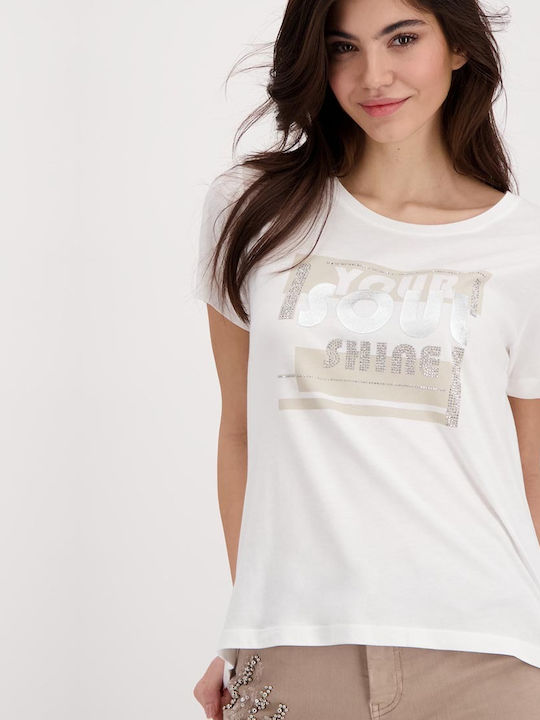 Monari Damen T-shirt Beige