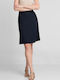 Laura Donini Midi Skirt in Navy Blue color