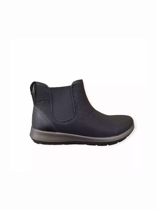 Inblu Damen Chelsea Stiefeletten Schwarz