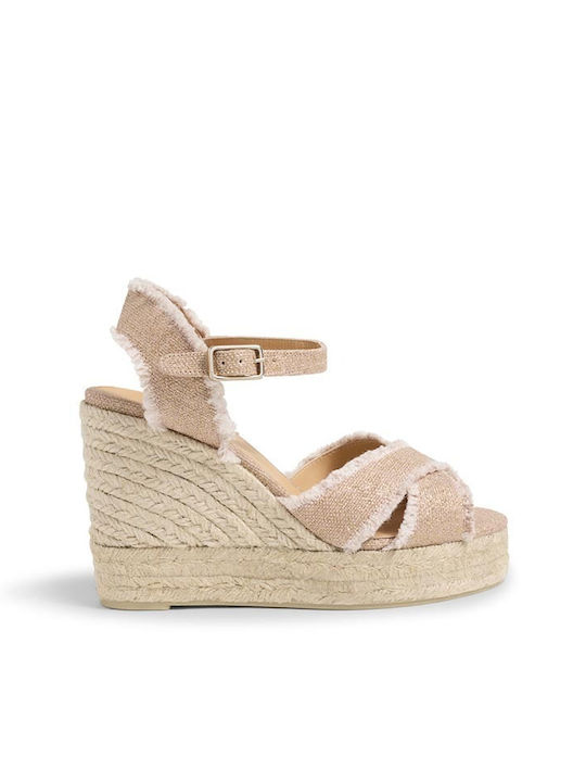 Castaner Women's Platform Espadrilles Pink