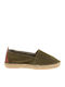 Stoff Herren Espadrilles in Grün Farbe