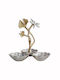 Artekko Branch Dekorative Schüssel Aluminium Gold 22x22x22cm 1Stück