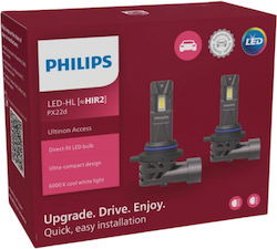 Philips Ultinon Access Car HIR2-9012 Light Bulb LED Canbus 6000K Cold White 12V 20W 2pcs