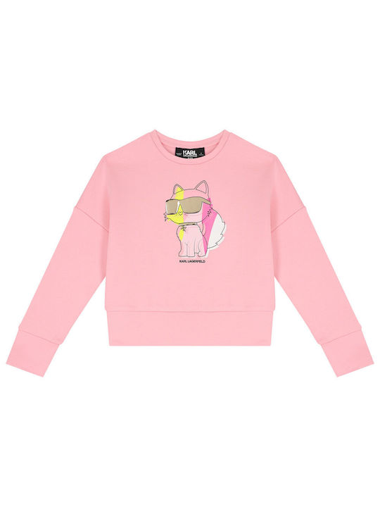 Karl Lagerfeld Kids Blouse Long Sleeve Pink