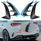 Seitliche Flügel Spoiler Für Mercedes-Benz A-Klasse W177 Hatchback Amg Line Glänzendes Schwarz 2 Stück