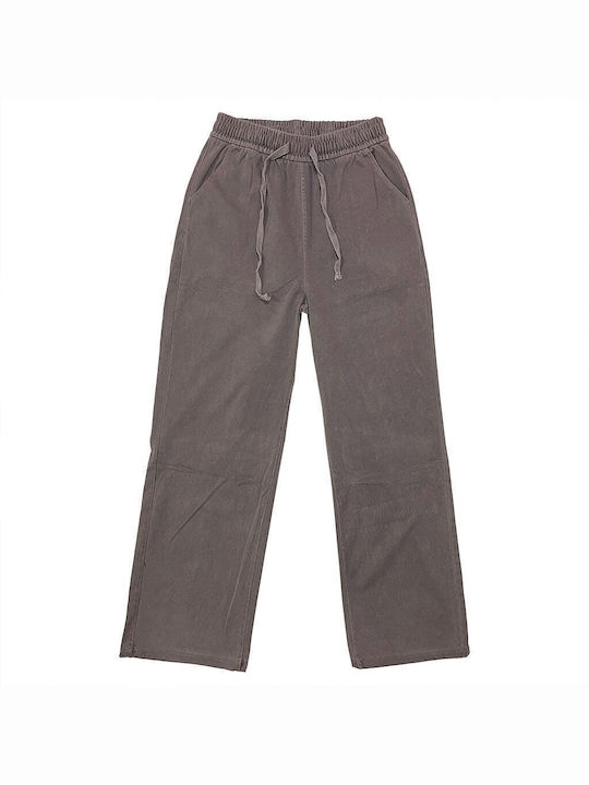 Ustyle Women's Jean Trousers Brown