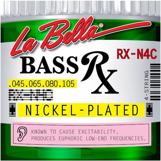 La Bella Nickel Plated Bass Strings Set 45 - 105