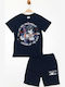 Kids' Set with Shorts Summer 2pcs Blue Mickey Mouse  The Band