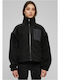 Kurz Damen Puffer Jacke für Winter Mehrfarbig
