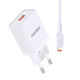 Kakusiga Charger with USB-A Port and Cable Lightning Whites (KSC-931/WHITE)
