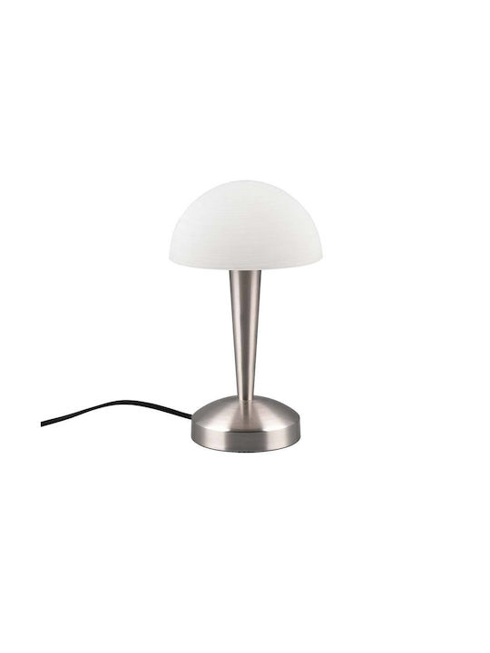 Trio Lighting Glass Table Lamp for Socket E14 with Silver Base