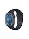 Apple Watch Series 9 Aluminiu 41mm Rezistent la apă cu pulsometru (Midnight Aluminium Case with Sport Band Midnight (S/M))