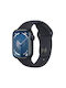 Apple Watch Series 9 41mm mit Pulsmesser (Midnight Aluminium Case with Sport Band Midnight (S/M))