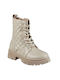 Damen Knöchelstiefel Beige