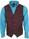 Men's Vest Burgundy