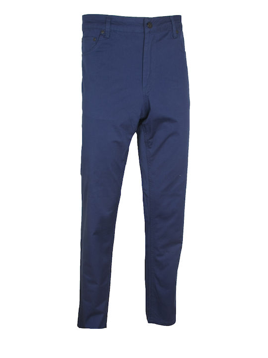 Stefansxxl Men's Trousers Elastic Blue