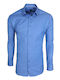 Stefansxxl Men's Shirt Long Sleeve Light Blue