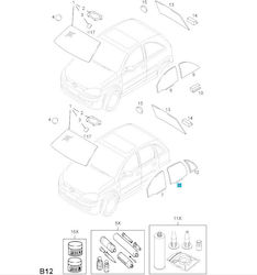 Opel Door Window Car for Opel Corsa Opel Door Window Car for Opel Corsa
