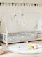 Kinderbett Einzeln Weiß für Matratze 90x200cm