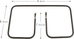 Αντίσταση Τοστιέρας Hobby 900 Watt 110 Volt 25 X 16 X 10,5 Cm